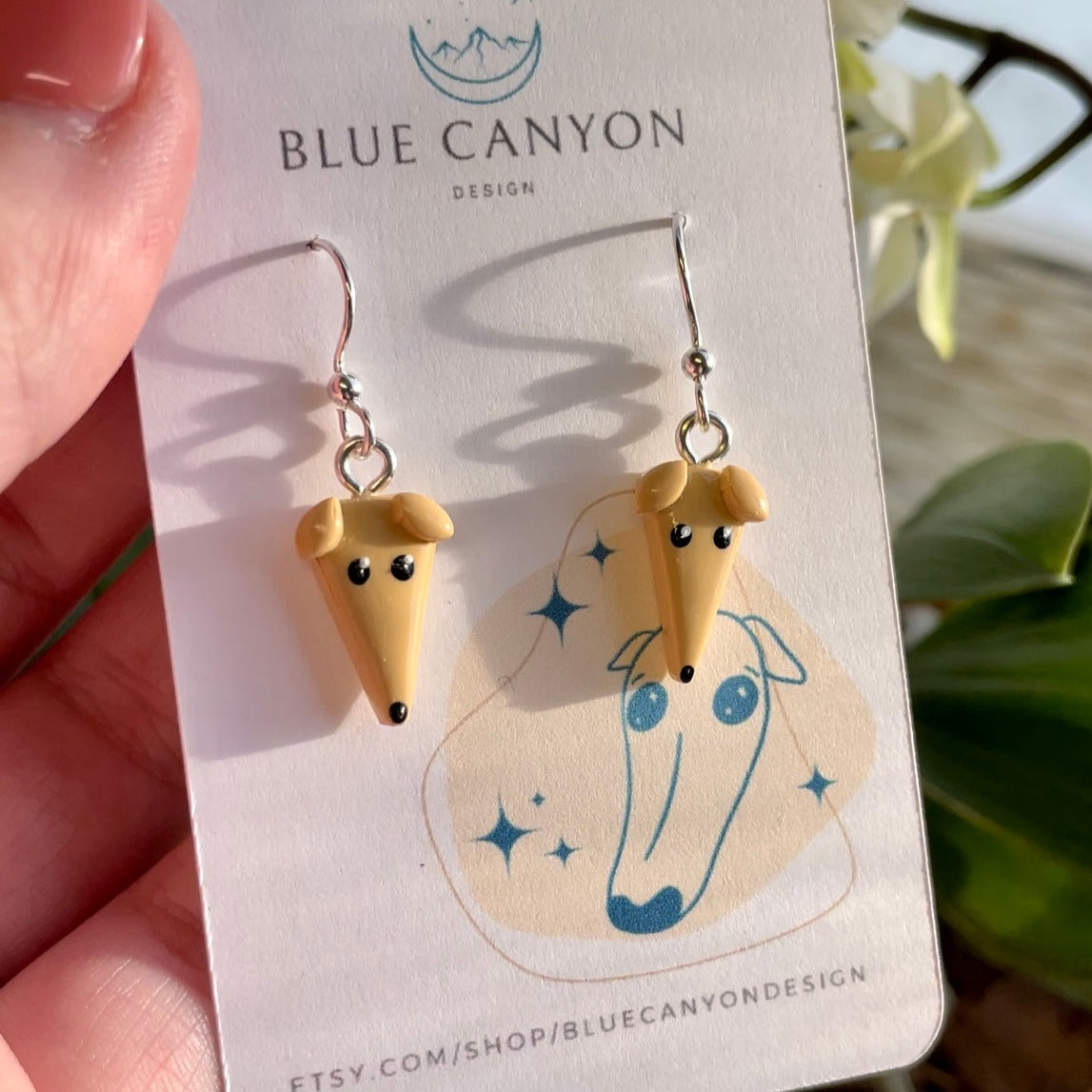 Borzoi Earrings